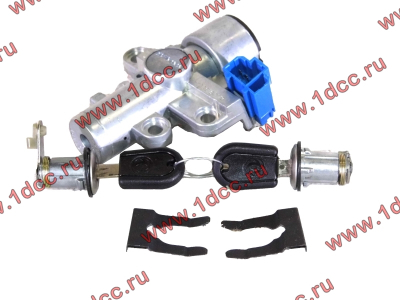 Замок зажигания с личинками дверей DF DONG FENG (ДОНГ ФЕНГ) 3704110-C0100 для самосвала фото 1 Россия