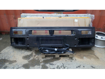 Бампер SH F2000 черный двойной металлический SHAANXI / Shacman (ШАНКСИ / Шакман) 81.41610.4114 фото 1 Россия