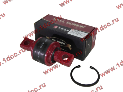 Сайлентблок реактивной штанги 85х57х152 со стопорным кольцом H (AZ9631523177-JX) КАЧЕСТВО HOWO (ХОВО) LEO700012A фото 1 Санкт-Петербург